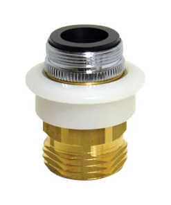 Danco Dual Thread 15/16 in.-27 or 55/64 in. Chrome Plated Aerator Adapter
