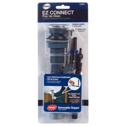Danco EZ Connect 1-1/4 in. D Brushed Nickel Plastic Pop-Up Lavatory Drain