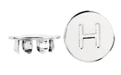 Danco Round Chrome Plastic Hot Index Button For American Standard Faucets (Pack of 5)
