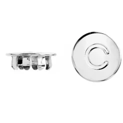 Danco Round Chrome Plastic Cold Index Button For American Standard Faucets (Pack of 5)