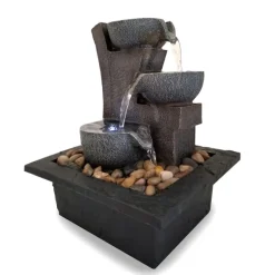 Danner Manufacturing 03801 8-1/2 X 7-3/8 X 10-1/8 Black Aura Tabletop Meditation Fountain