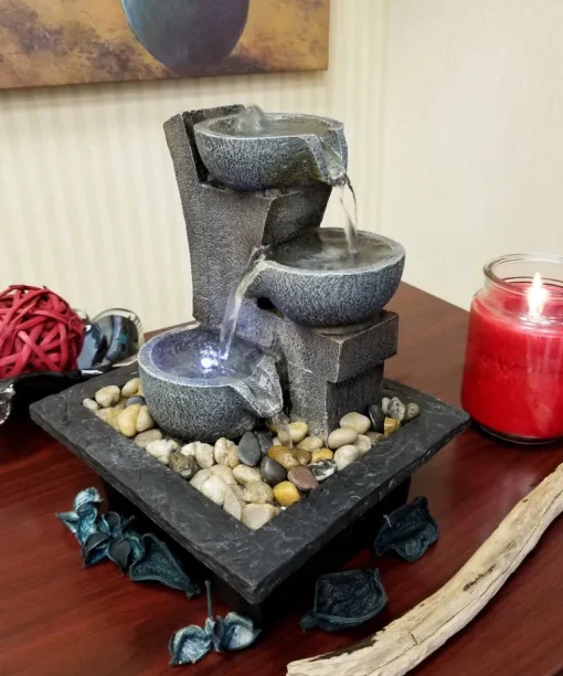Danner Manufacturing 03801 8-1/2 X 7-3/8 X 10-1/8 Black Aura Tabletop Meditation Fountain