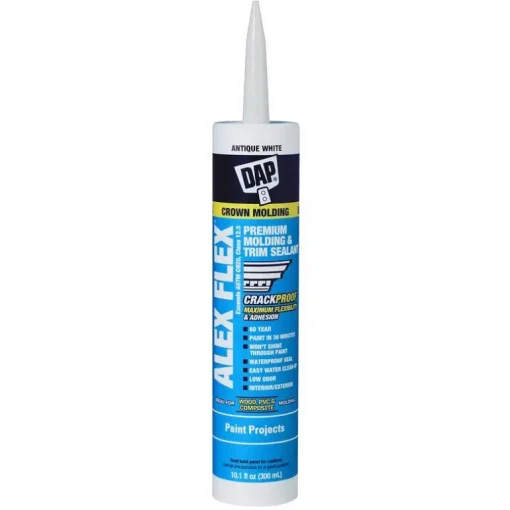 DAP Alex Flex Antique White Acrylic Latex Interior Molding and Trim Sealant 10.1 oz