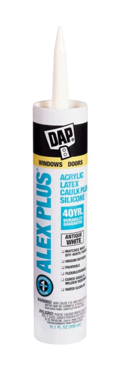 DAP Alex Plus Antique White Acrylic Latex All Purpose Caulk 10.1 oz.