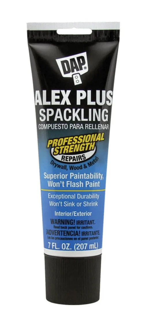 DAP Alex Plus Ready to Use White Spackling Compound 7 oz. (Pack of 6)