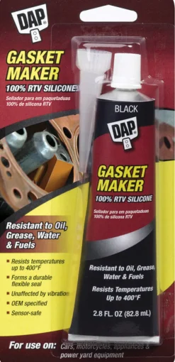 DAP Black Silicone Rubber Gasket Gasket Sealant 2.8 oz