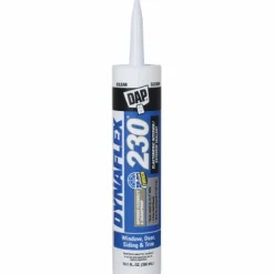 DAP Dynaflex 230 Clear Elastomeric Door, Trim and Window Sealant 10.1 oz. (Pack of 12)