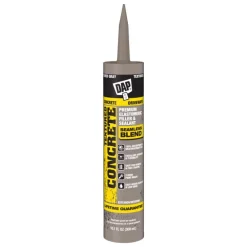 DAP Gray Acrylic Latex Concrete and Mortar Waterproof Sealant 10.1 oz. (Pack of 12)