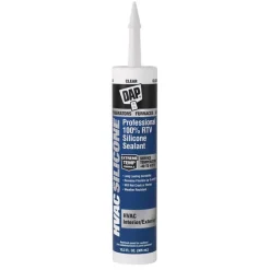 DAP HVAC Silicone Clear 100% RTV Silicone HVAC Sealant 10.3 oz