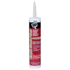 Dap Kwik Seal Plus Clear Siliconized Latex Kitchen And Bath Sealant 10.1 Oz.