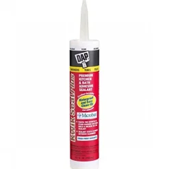 Dap Kwik Seal Plus Clear Siliconized Latex Kitchen And Bath Sealant 10.1 Oz.