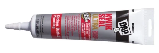 DAP Kwik Seal Ultra Biscuit Siliconized Acrylic Kitchen and Bath Sealant 5.5 oz