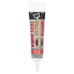 DAP Kwik Seal Ultra White Siliconized Acrylic Kitchen and Bath Sealant 5.5 oz