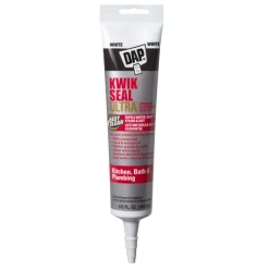 DAP Kwik Seal Ultra White Siliconized Acrylic Kitchen and Bath Sealant 5.5 oz