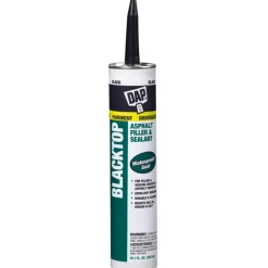 Dap Low Luster Black Rubber-Based Asphalt Crack Filler 10.1 oz. (Pack of 12)