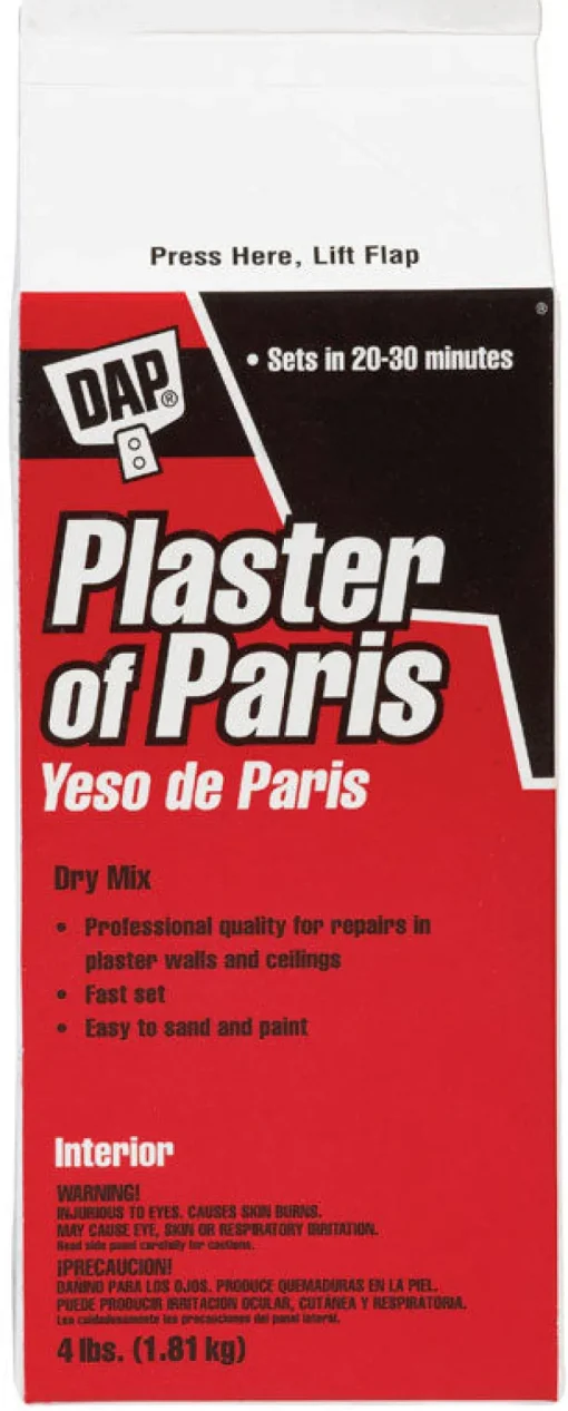 DAP Plaster of Paris White Patch 4 lb. (Pack of 6)
