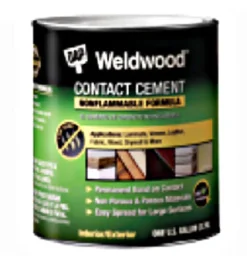 DAP Weldwood Synthetic Rubber Natural High Strength Indoor/Outdoor Contact Cement Gel 1 qt.