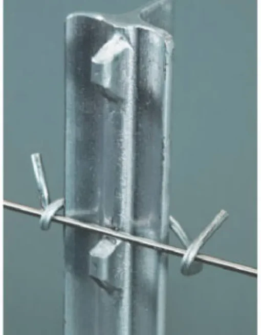 Dare 3 in. H 11 Ga. Galvanized Steel Studded T-Post Fastening Clip