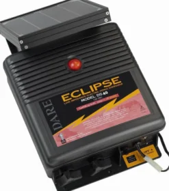 Dare Eclipse Series 12 V Solar-Powered Fence Energizer 40 acre Black