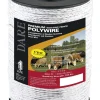 Dare Portable Electric Fence Wire 656 ft. White