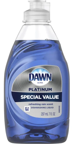 Dawn Ultra 40018 7 Oz Refreshing Rain Platinum Special Value Dishwashing Liquid