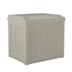DECK BOX W/SEAT BROWN