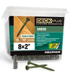 Deck Plus No. 8 x 2 in. L Star Flat Head Exterior Deck Screws 5 lb.