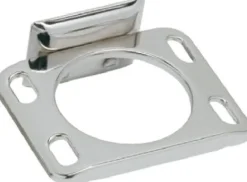 DECKO Chrome Silver Steel Toothbrush/Tumbler Holder