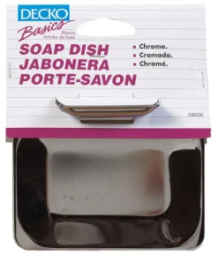 DECKO Chrome Silver Steel Soap Dish
