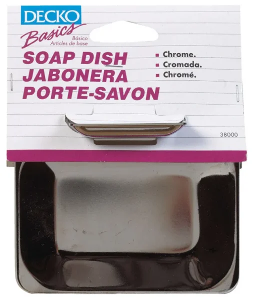 DECKO Chrome Silver Steel Soap Dish