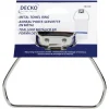DECKO Chrome Silver Stirrup Towel Ring Steel