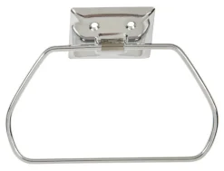 DECKO Chrome Silver Stirrup Towel Ring Steel