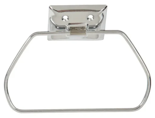 DECKO Chrome Silver Stirrup Towel Ring Steel