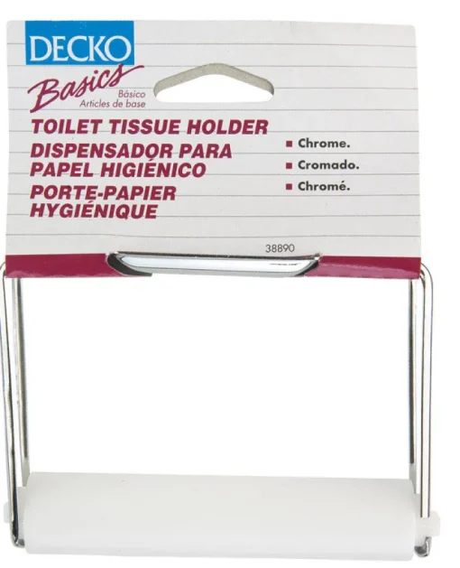 DECKO Chrome Toilet Paper Holder