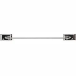 DECKO Diamond Chrome Silver Towel Bar 18 in. L Steel