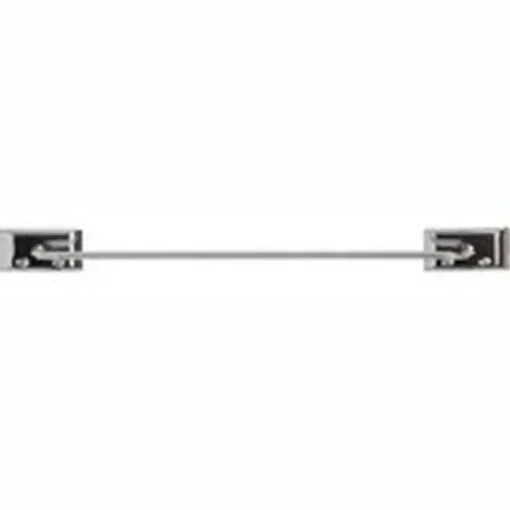DECKO Diamond Chrome Silver Towel Bar 18 in. L Steel