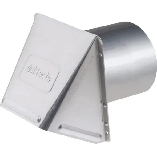 DeFlect-O 7 in. Dia. Aluminum Wall Cap With Damper