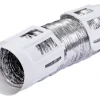 Deflect-O 8 ft. L X 4 in. D Silver/White Aluminum/Plastic Dryer Vent Kit