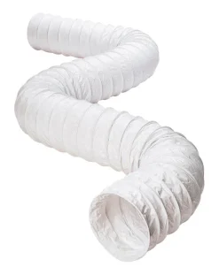 Deflect-O 50 ft. L X 3 in. D White Vinyl Vent Hose