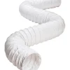 Deflect-O 50 ft. L X 4 in. D White Vinyl Vent Duct