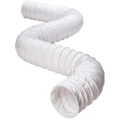 Deflect-O 50 ft. L X 4 in. D White Vinyl Vent Duct