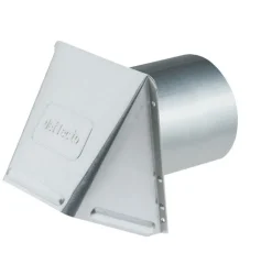 Deflect-O 5 in. D Aluminum Wall Cap With Damper