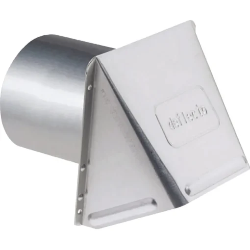 Deflect-O 5 in. D Aluminum Wall Cap With Damper