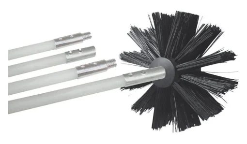 Deflect-O 6.75 in. D Black/White Aluminum Duct Cleaning Kit