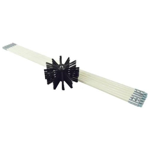 Deflect-O 6.75 in. D Black/White Aluminum Duct Cleaning Kit