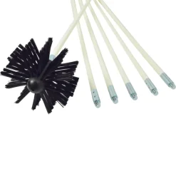 Deflect-O 6.75 in. D Black/White Aluminum Duct Cleaning Kit