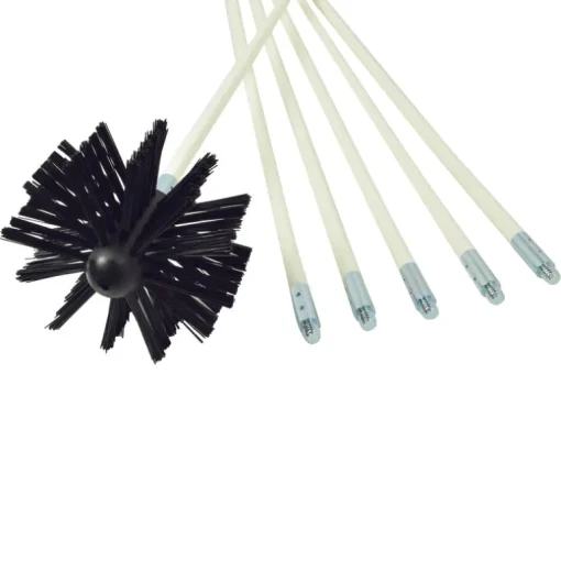 Deflect-O 6.75 in. D Black/White Aluminum Duct Cleaning Kit