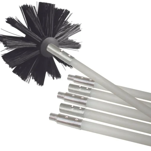 Deflect-O 6.75 in. D Black/White Aluminum Duct Cleaning Kit