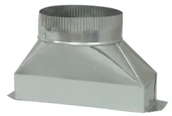 Deflect-O 7 in. D X 10 in. L Galvanized Steel Duct