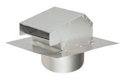 Deflect-O 4 in. Dia. Aluminum Roof Cap With Tailpipe (Pack of 2)